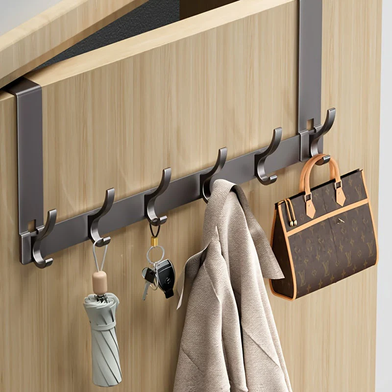 Over Door Hook Rack Wall Coat Hooks Storage Hanger - Image 2