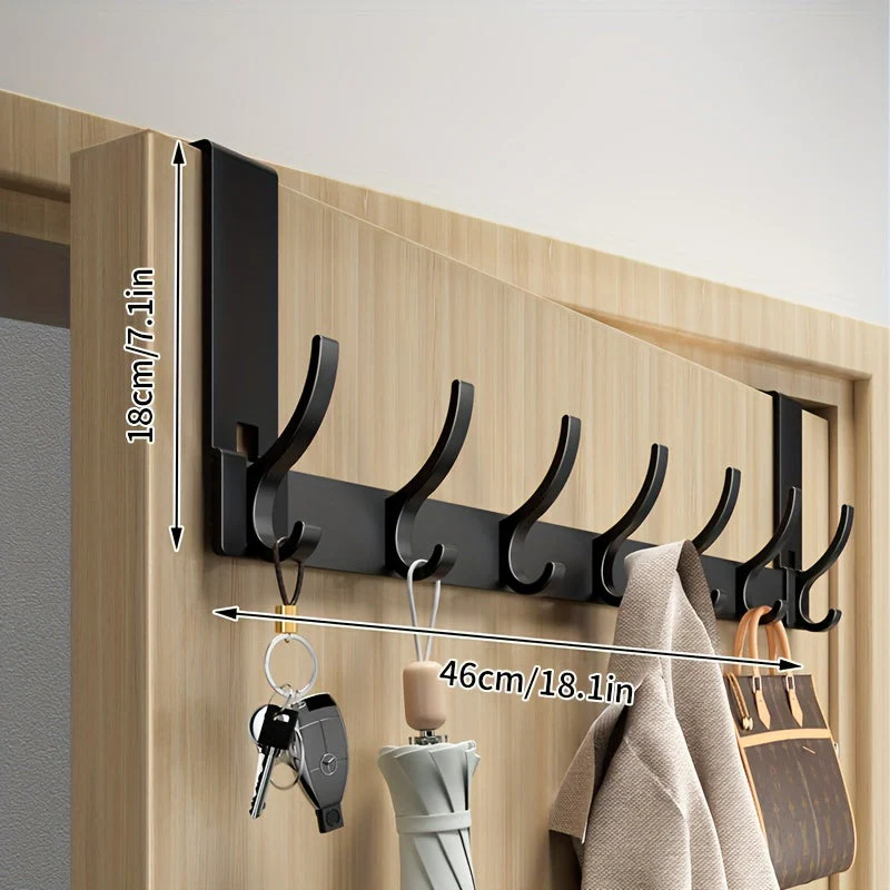 Over Door Hook Rack Wall Coat Hooks Storage Hanger - Image 6