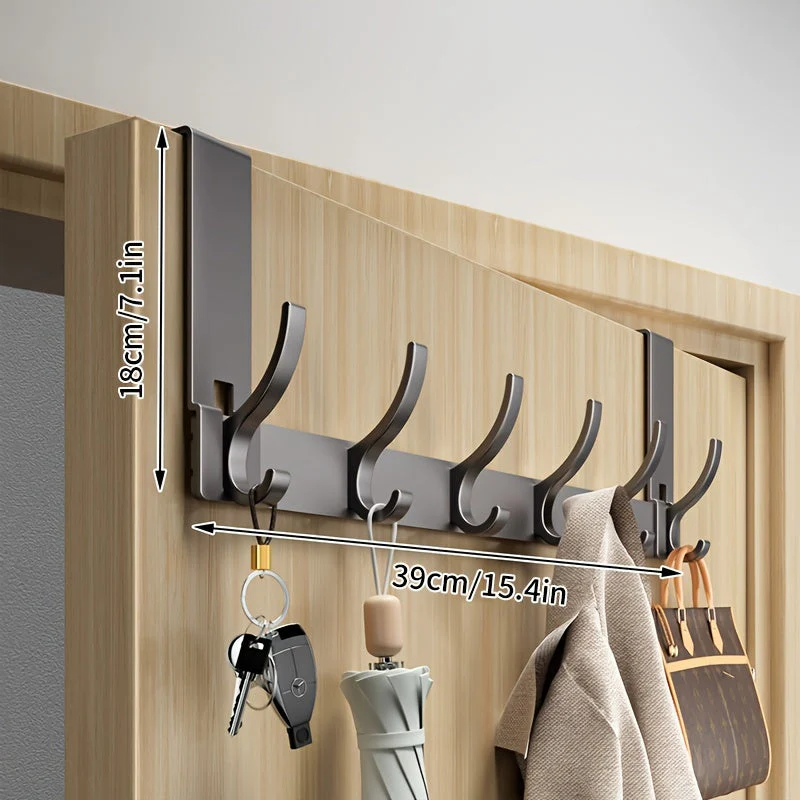 Over Door Hook Rack Wall Coat Hooks Storage Hanger - Image 7