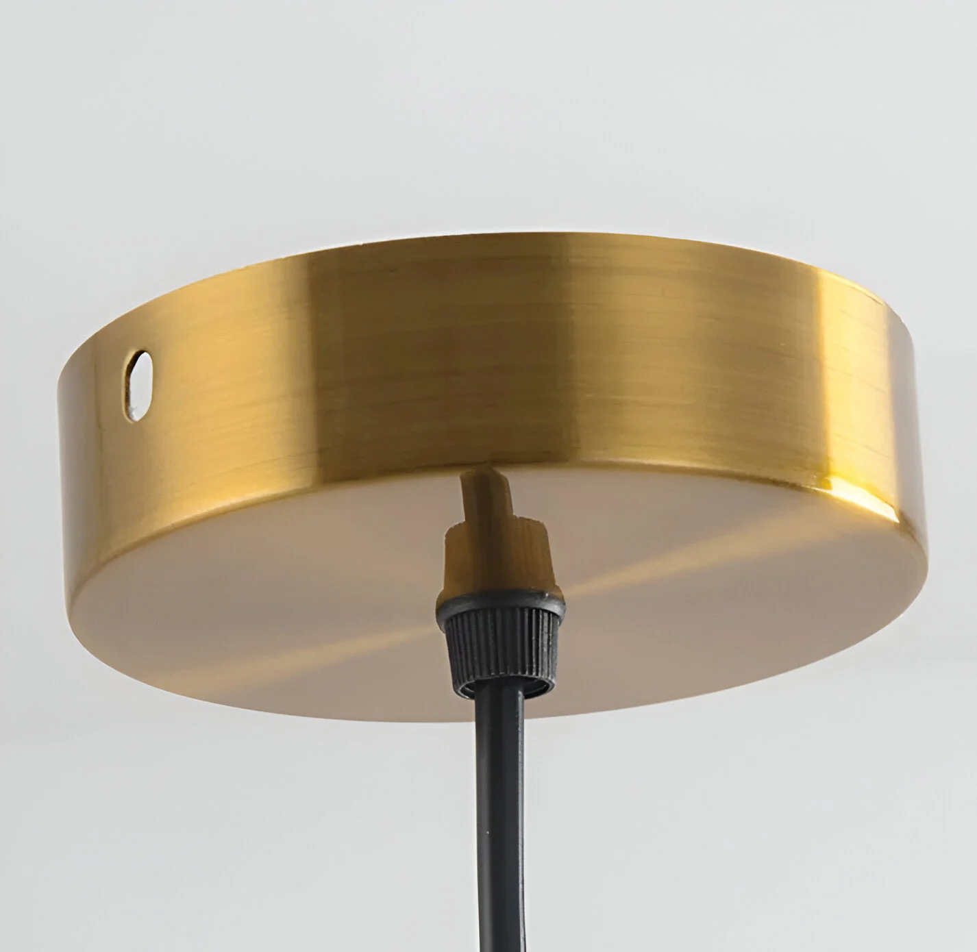 Pastel coloured glass pendant light with bell shade - Image 20