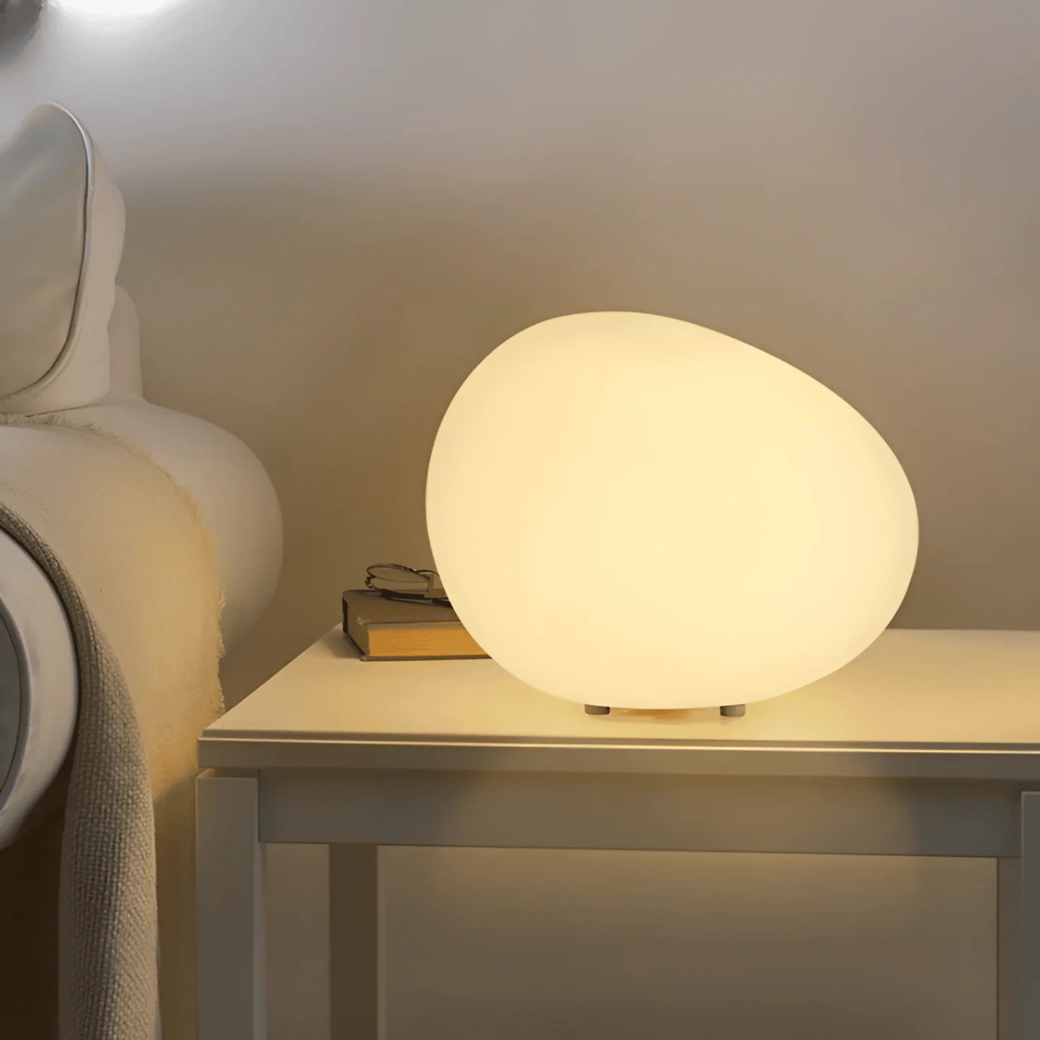 Pebble Shaped LED Night Light with Smooth Diffused Glow - Image 5