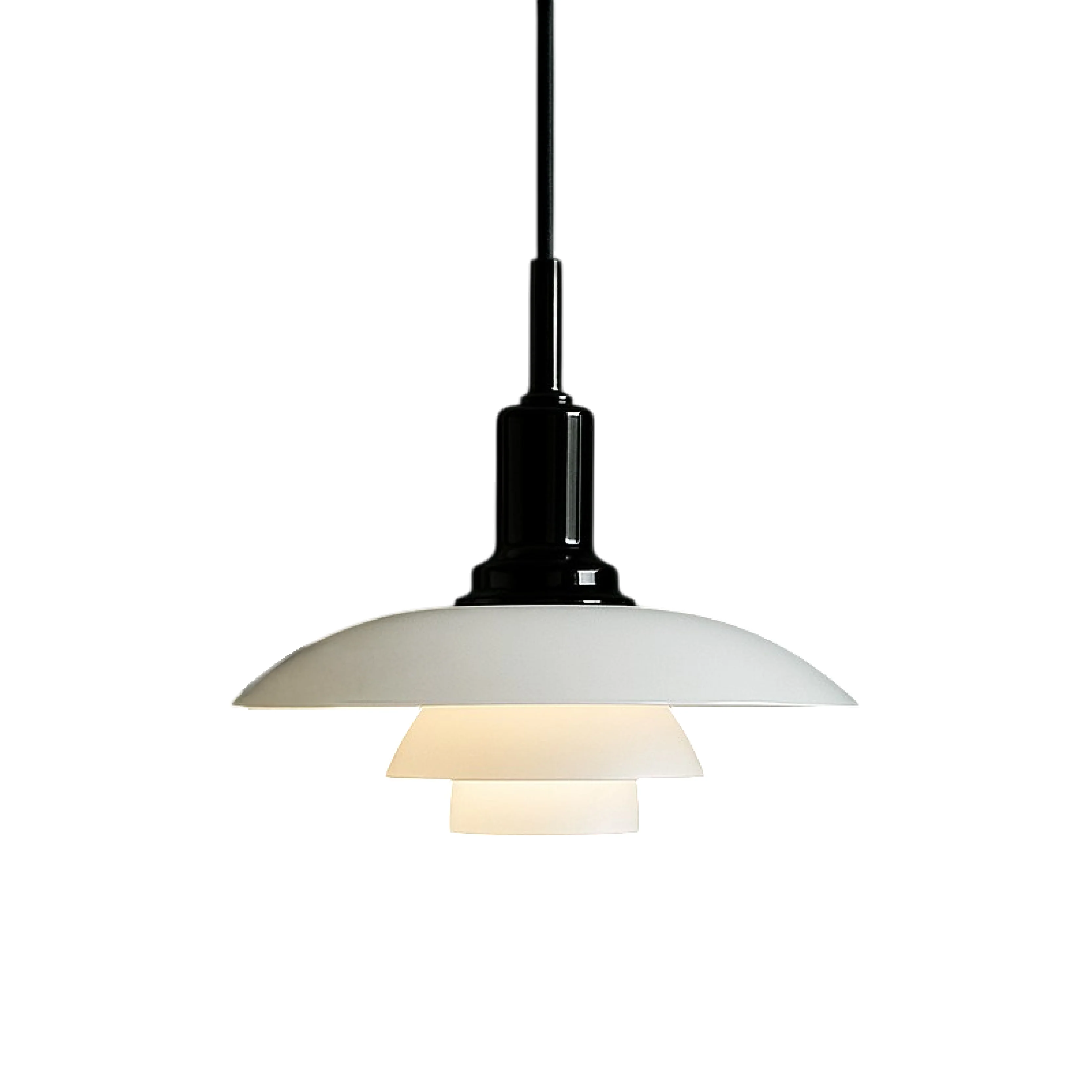 Pendant light with layered opal glass shade - Image 11