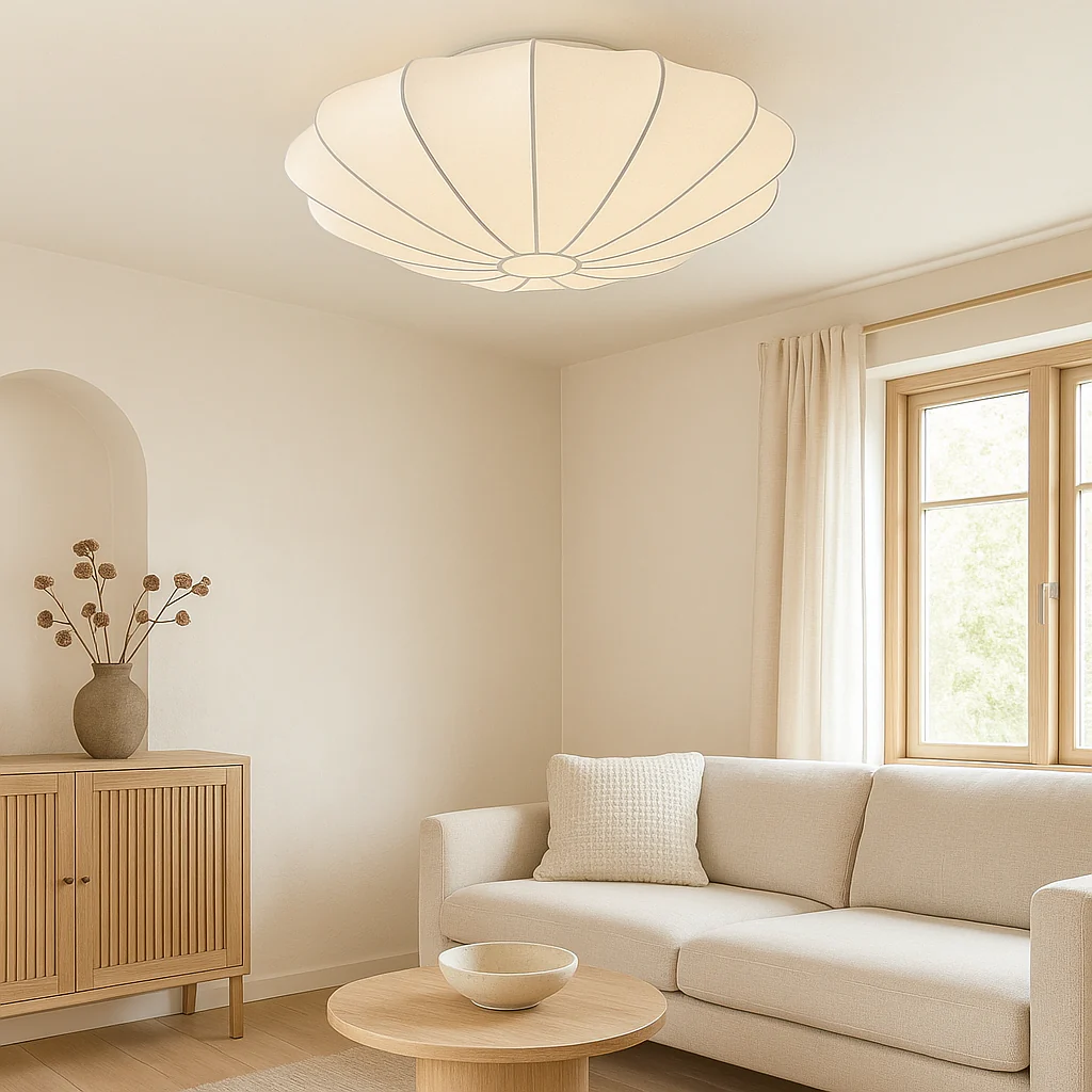 Petal-Inspired Soft Glow Ceiling Light - Image 8