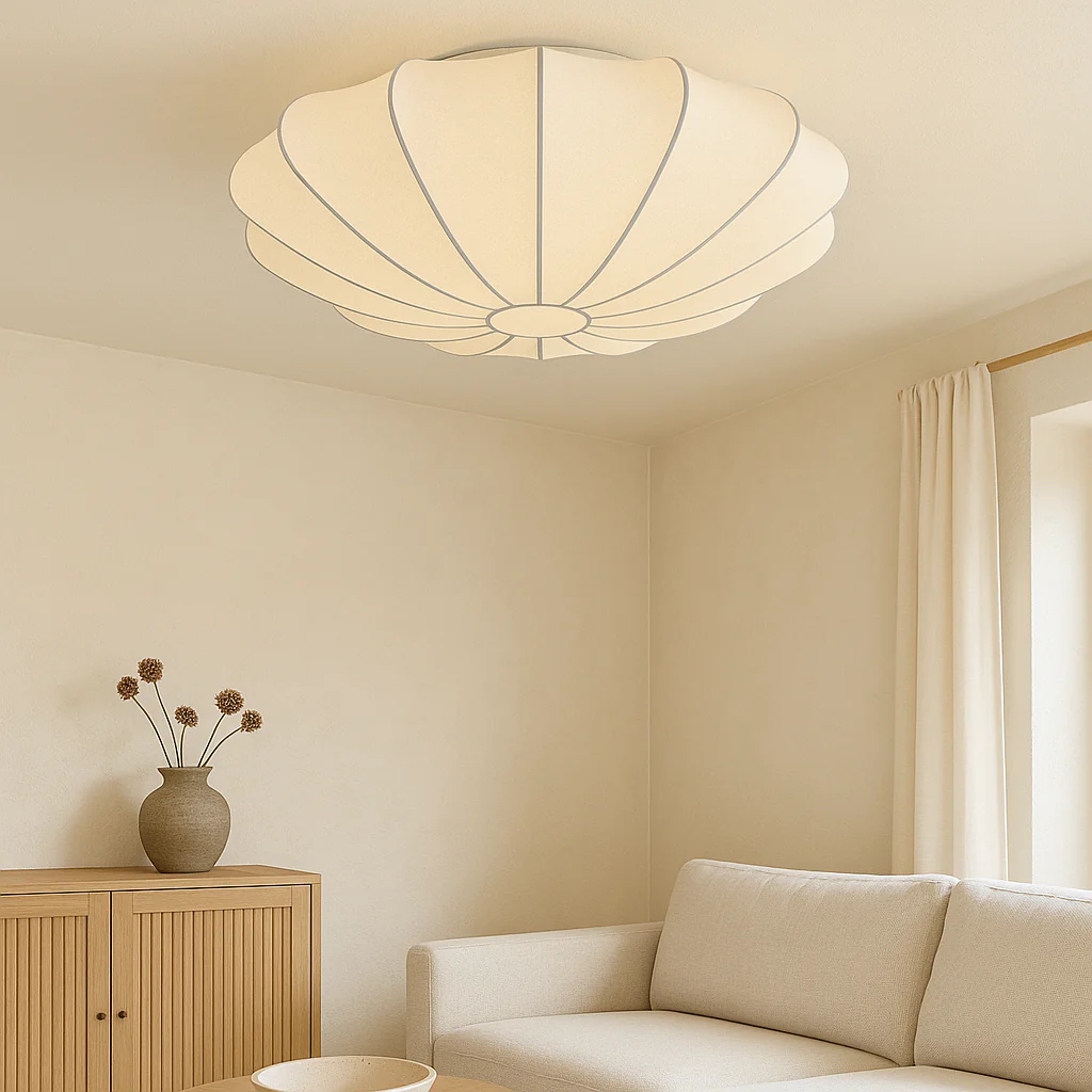 Petal-Inspired Soft Glow Ceiling Light - Image 9