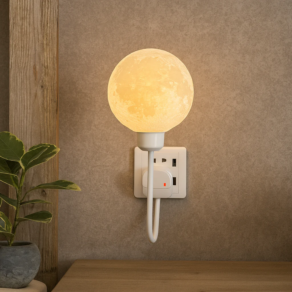 Plug-In Moon Wall Lamp - Image 2