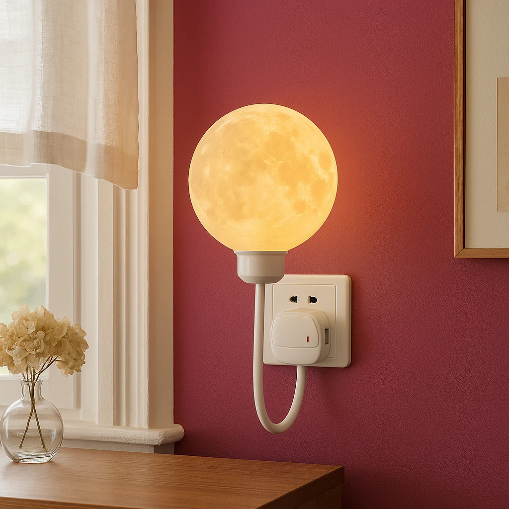 Plug-In Moon Wall Lamp - Image 3