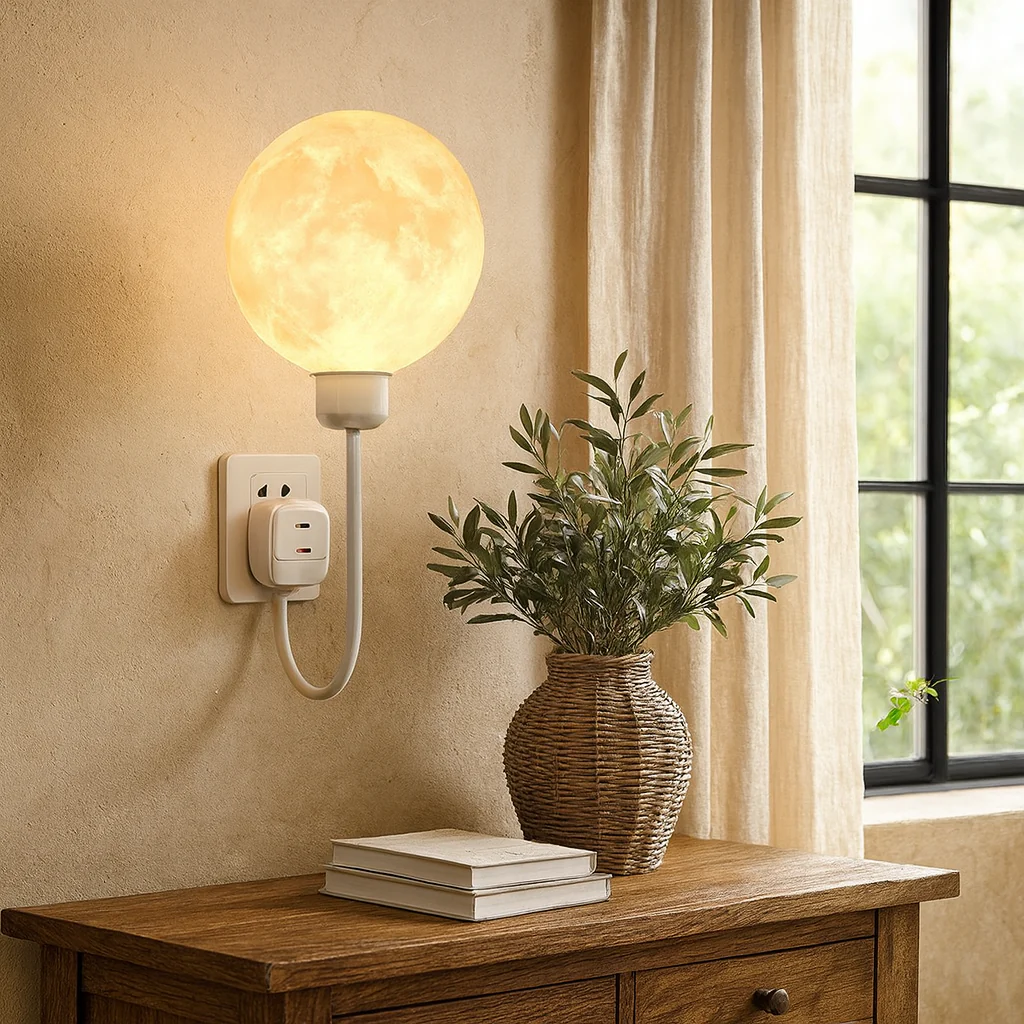 Plug-In Moon Wall Lamp - Image 4