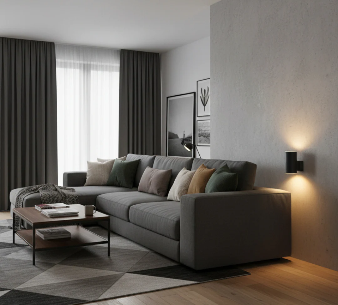 Plug In Wall Light With Cylindrical Head Black - Image 8