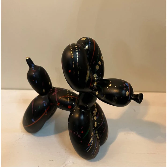 Polyresin Balloon Dog Ornament With Paint Splash Finish - Image 2