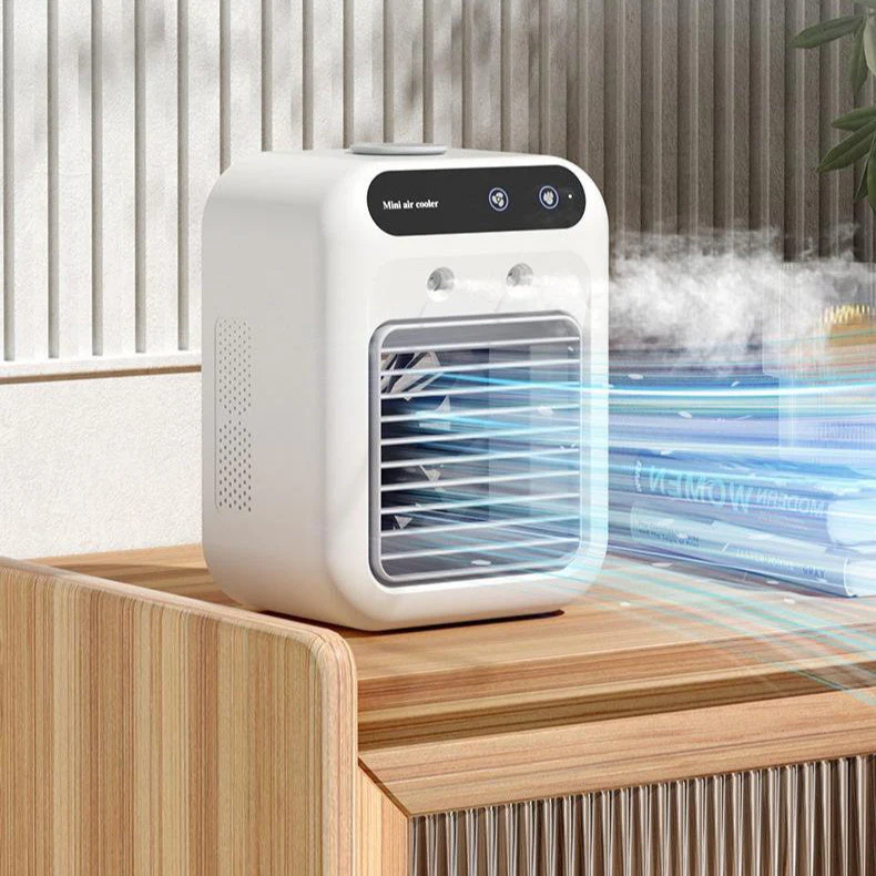 Portable Mini Air Cooler with Front Vent and Water Tank