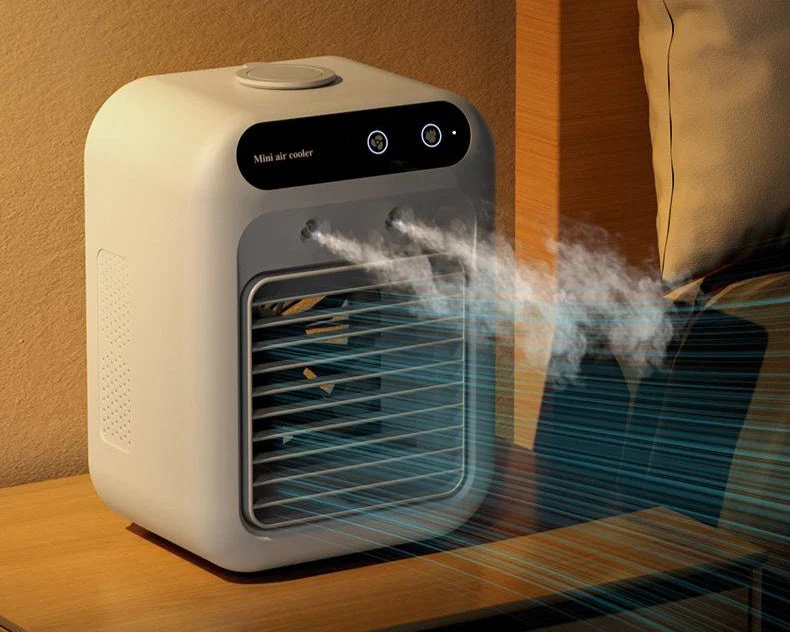 Portable Mini Air Cooler with Front Vent and Water Tank - Image 4