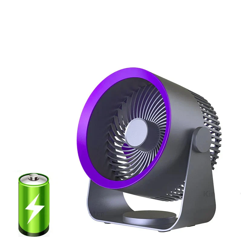 Portable Table Fan with Tilt Stand and Circular Air Vent - Image 7
