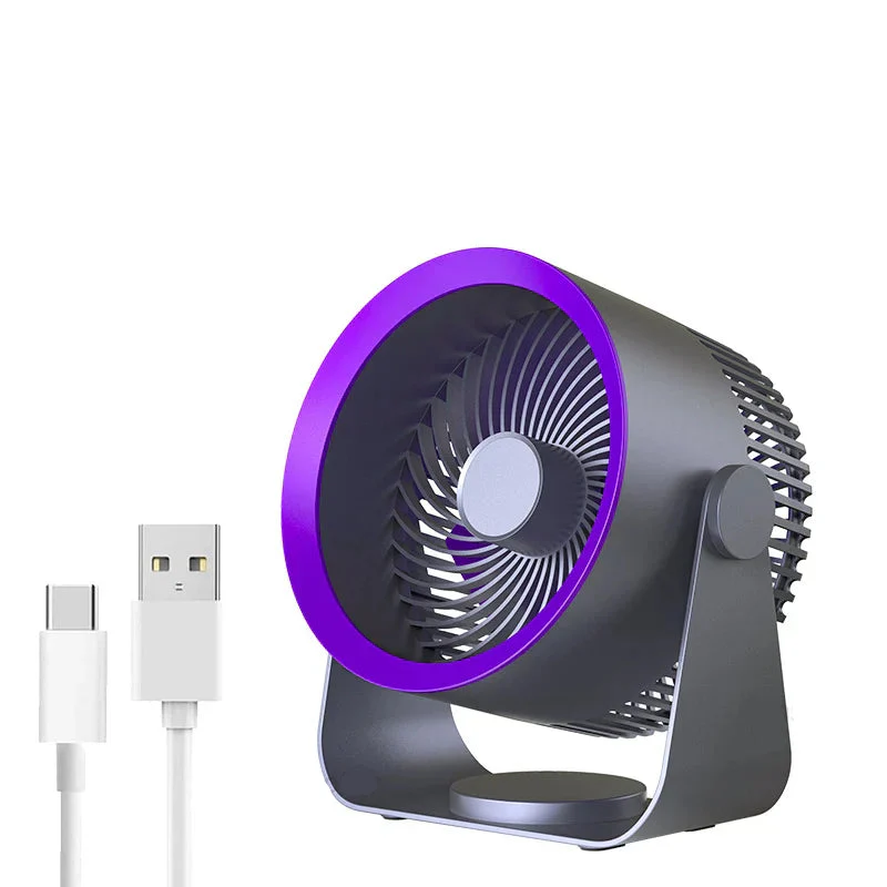 Portable Table Fan with Tilt Stand and Circular Air Vent - Image 8