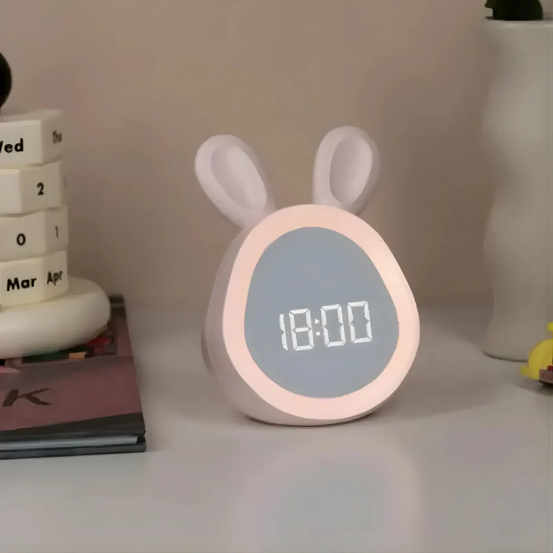 Rabbit Digital Alarm Clock With Night Light - Image 10