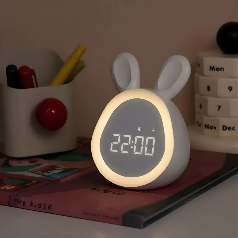 Rabbit Digital Alarm Clock With Night Light - Image 11