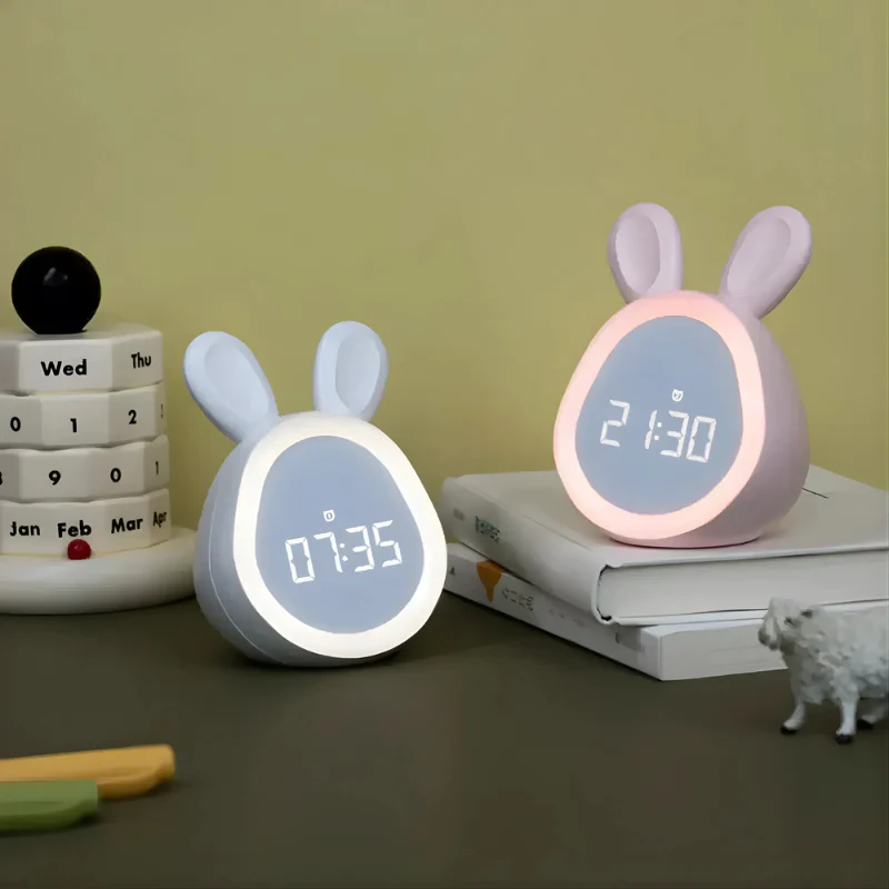 Rabbit Digital Alarm Clock With Night Light - Image 13