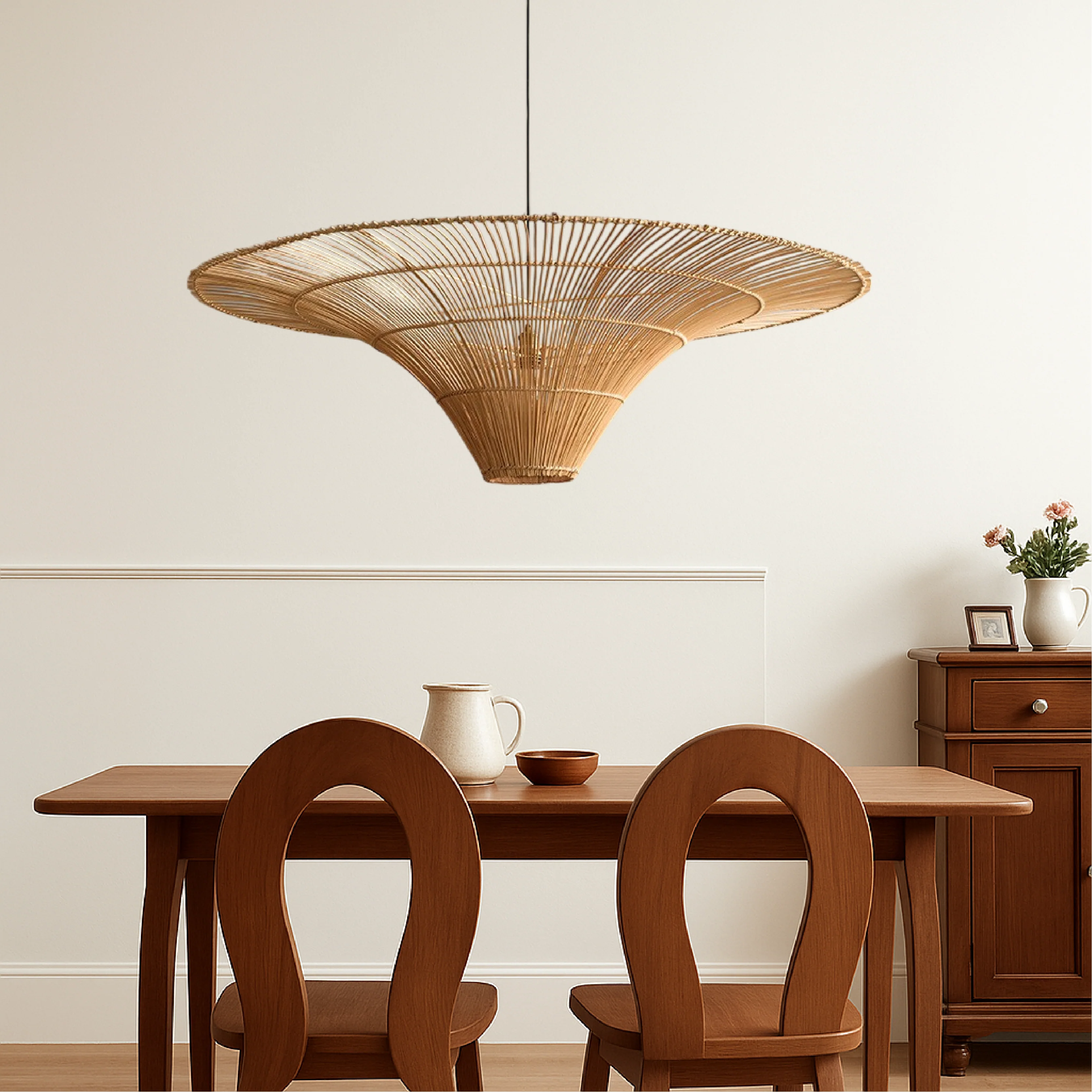 Rattan Dining Room Pendant Light - Image 2
