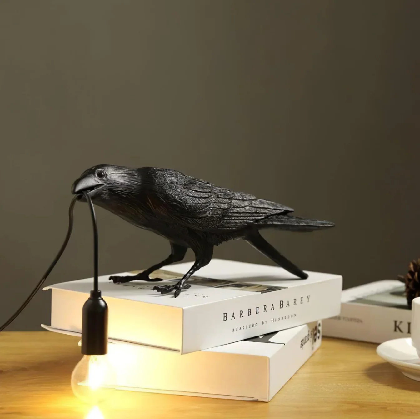 Raven Table Lamp Modern Bird Light Decorative Desk Lamp - Image 18
