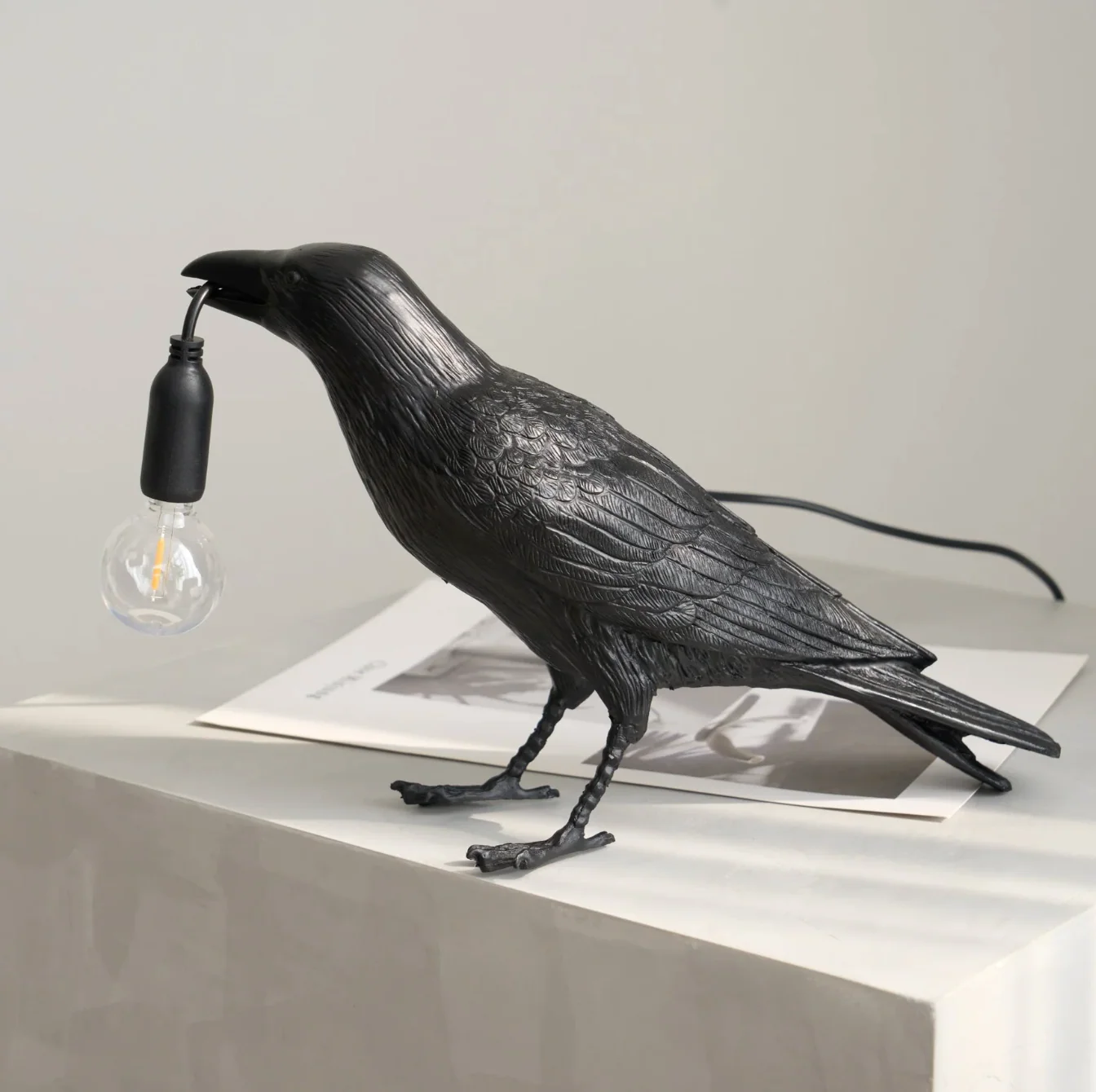 Raven Table Lamp Modern Bird Light Decorative Desk Lamp - Image 9