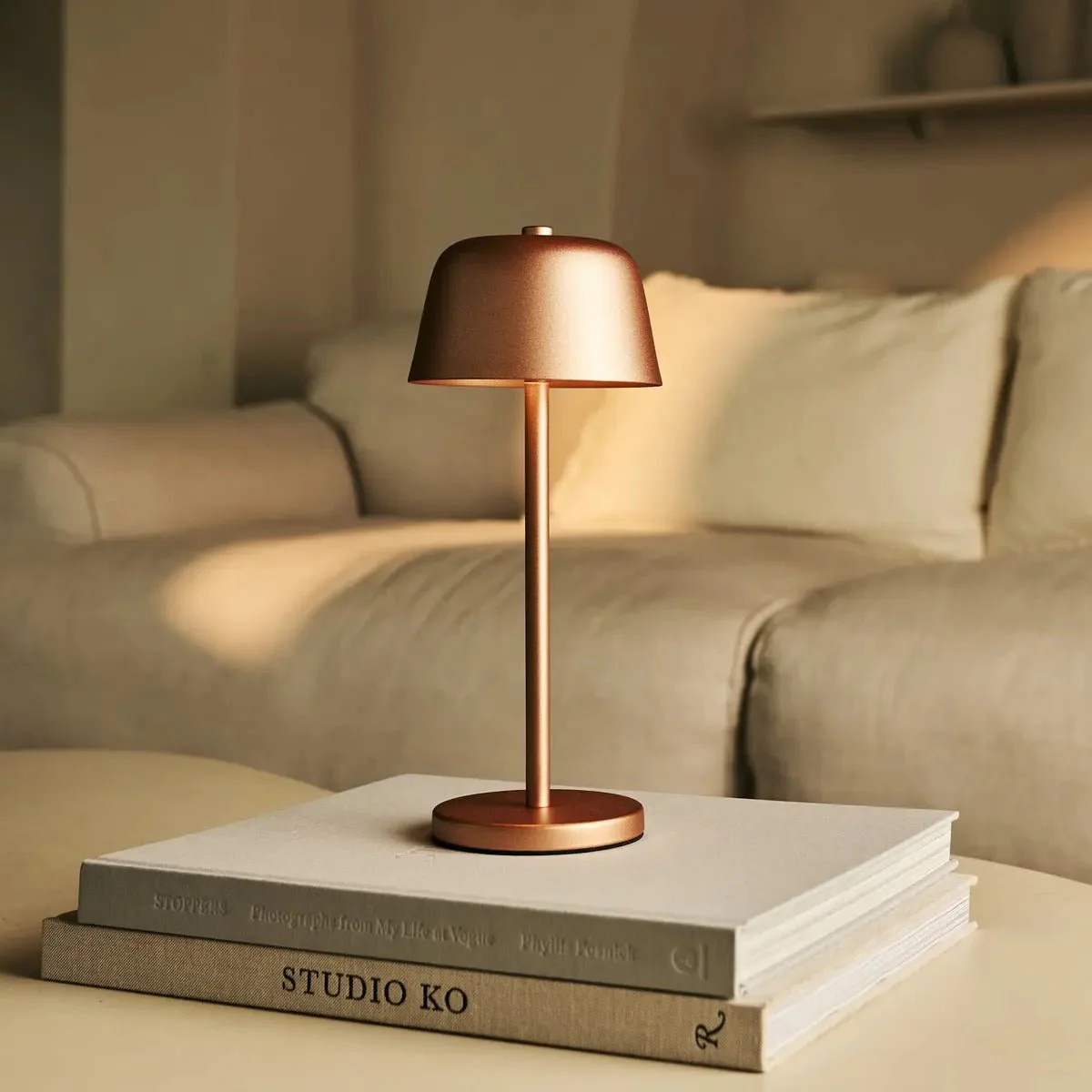 Rechargeable Table Lamp Cordless Metal Base - Image 3