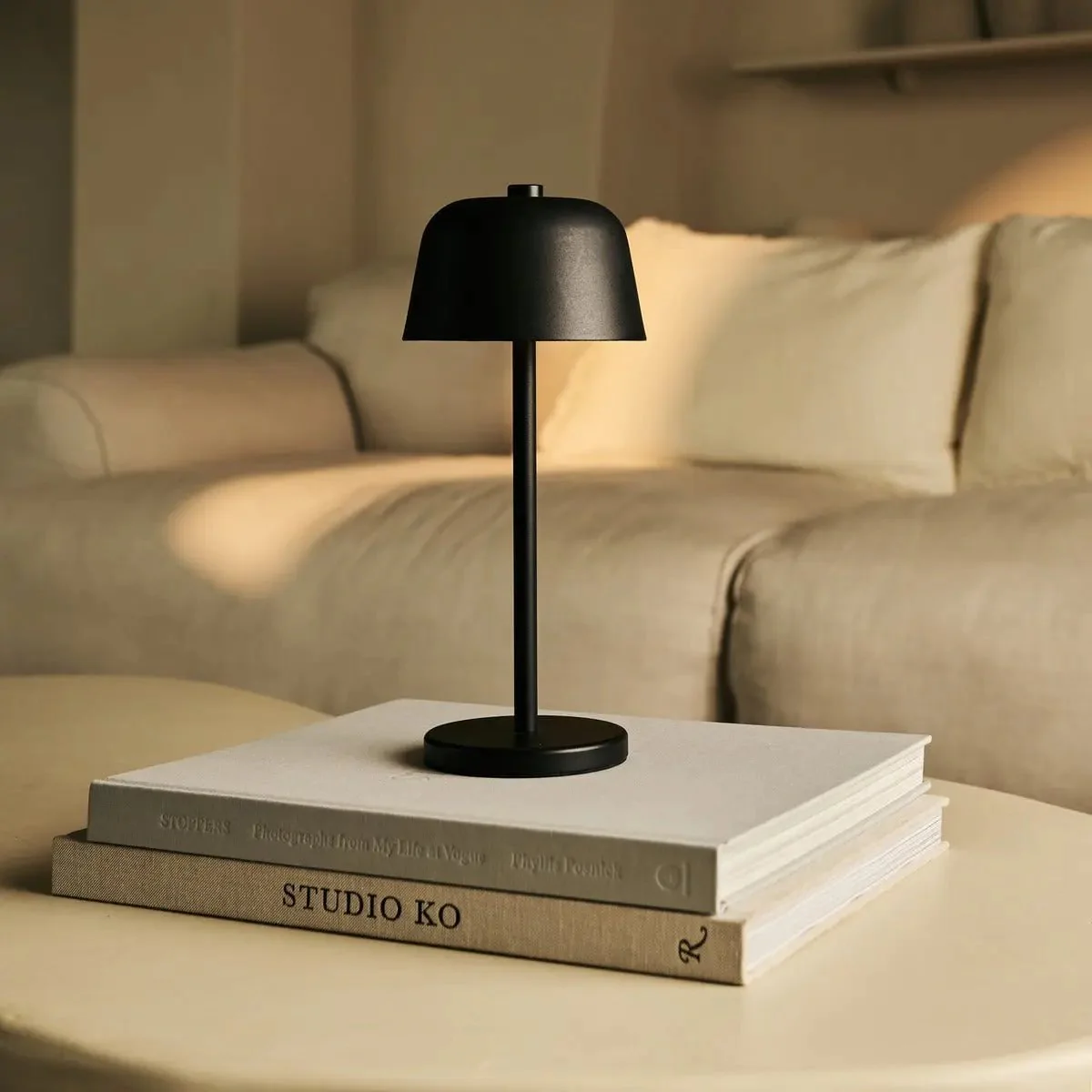Rechargeable Table Lamp Cordless Metal Base - Image 7
