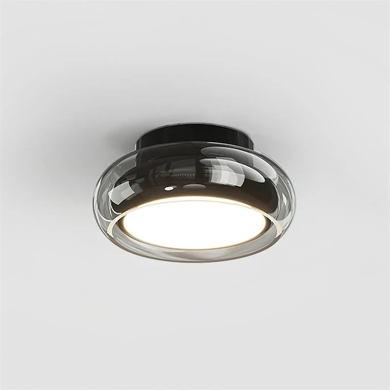 Retro Amber Glass Flush Mount Ceiling Light - Image 16