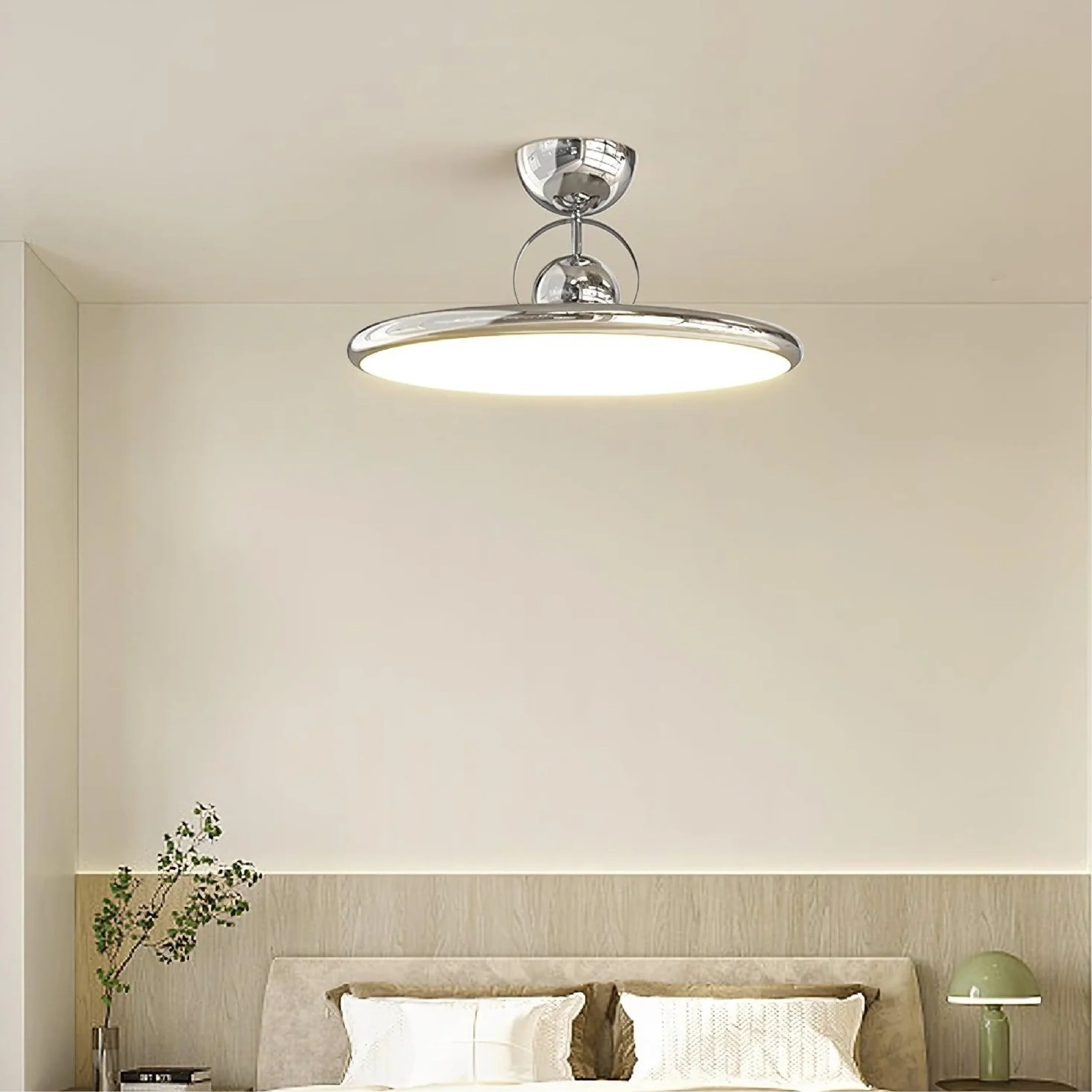 Retro Glass Flush Mount Ceiling Light - Image 3