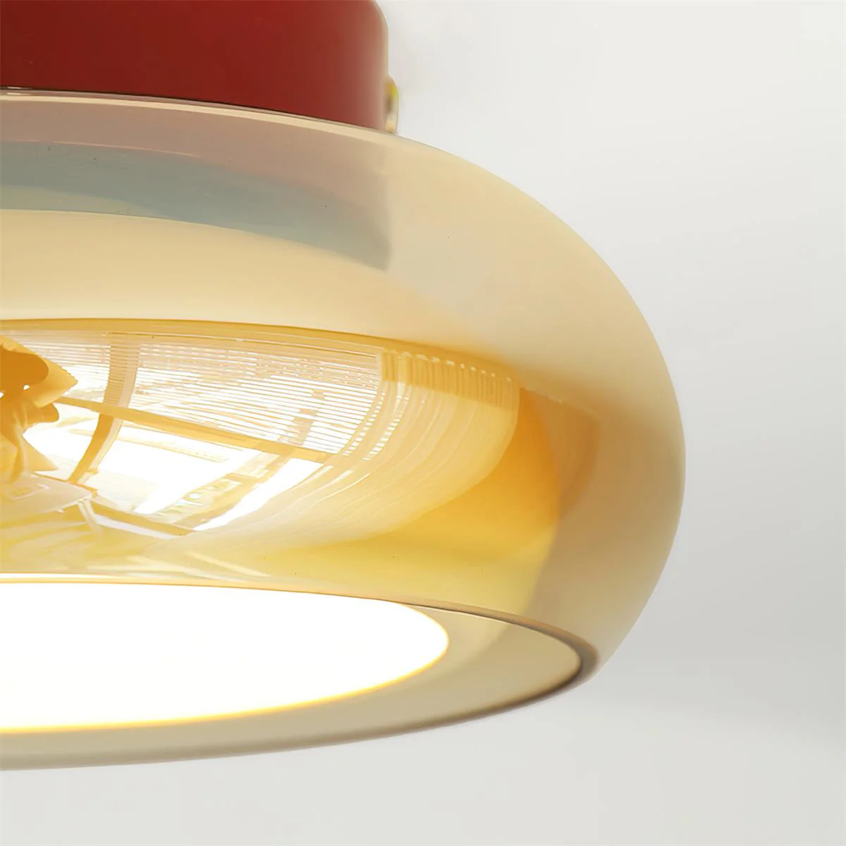 Retro Glass Flush Mount Ceiling Light Vintage Indoor Lamp - Image 11