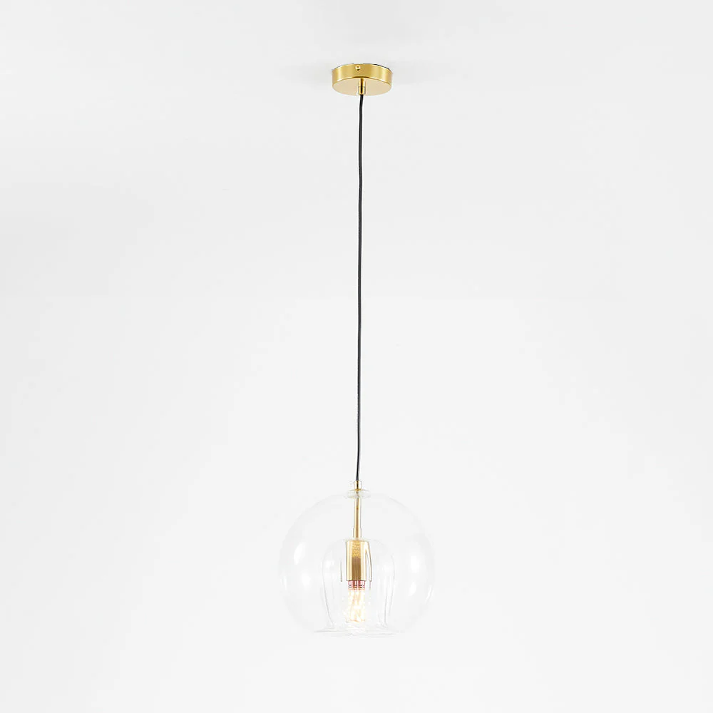 Ribbed Glass Drop Pendant Light - Image 11