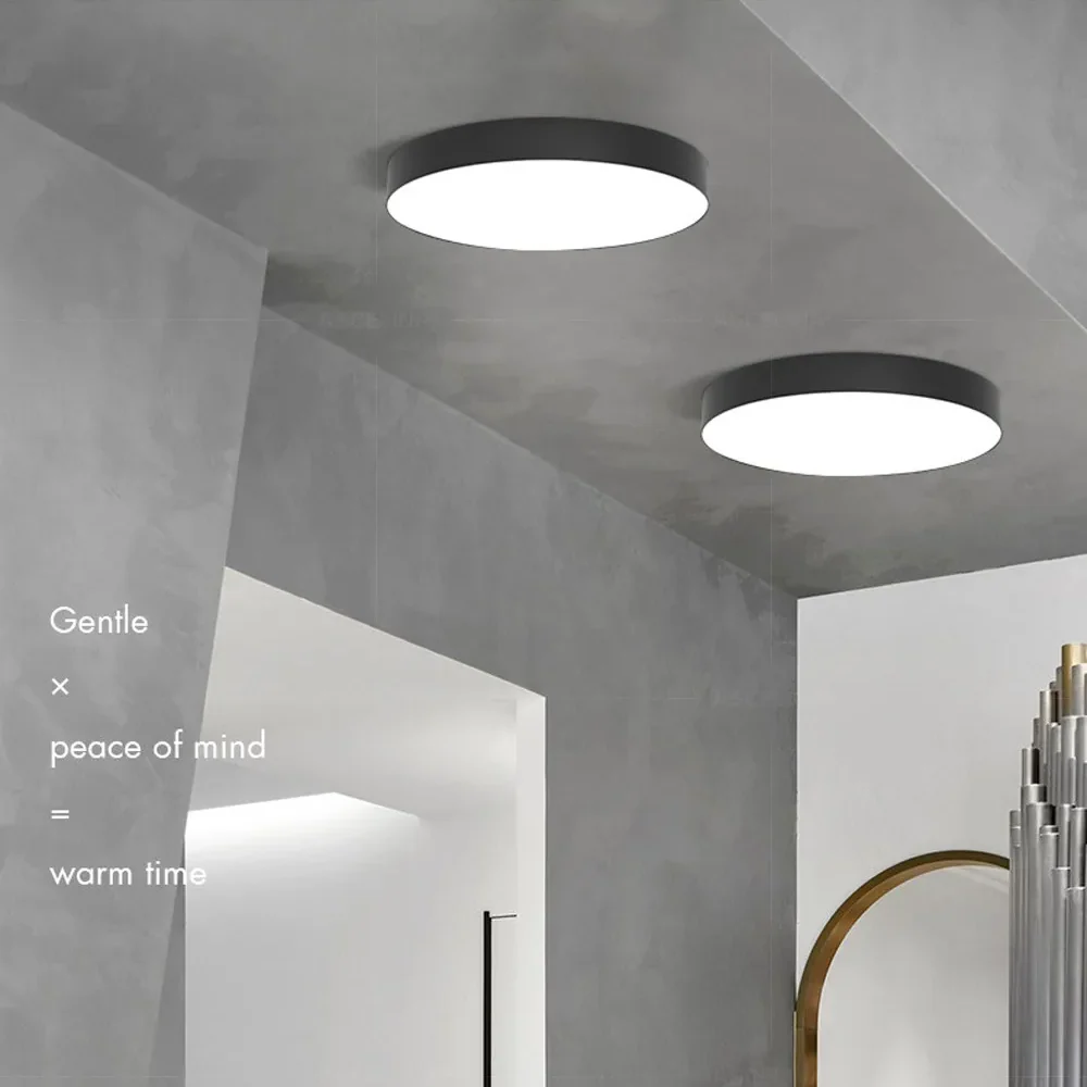 Round LED Ceiling Light with Metal Frame - Image 6
