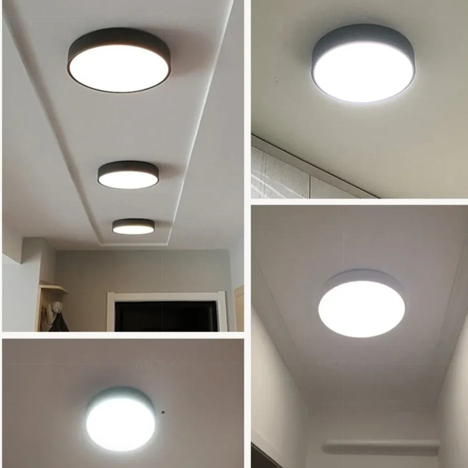 Round LED Ceiling Light with Metal Frame - Image 8
