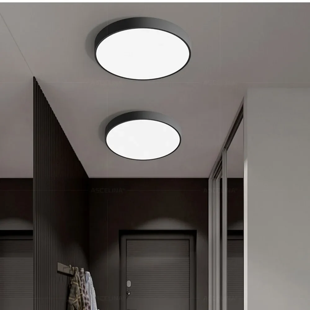 Round LED Ceiling Light with Metal Frame - Image 9