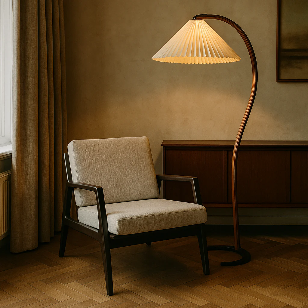 Scandinavian Curved Floor Lamp - Image 4