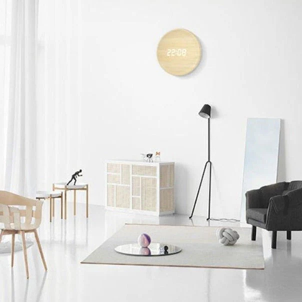 Scandinavian Digital Wall Clock With LED Display And USB Power - Image 12