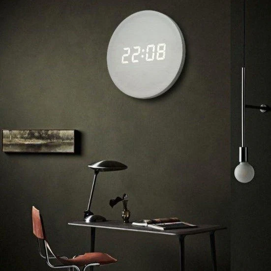 Scandinavian Digital Wall Clock With LED Display And USB Power - Image 9