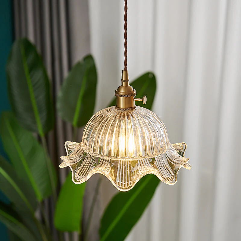 Scandinavian Vintage Clear Pendant Light - Image 2