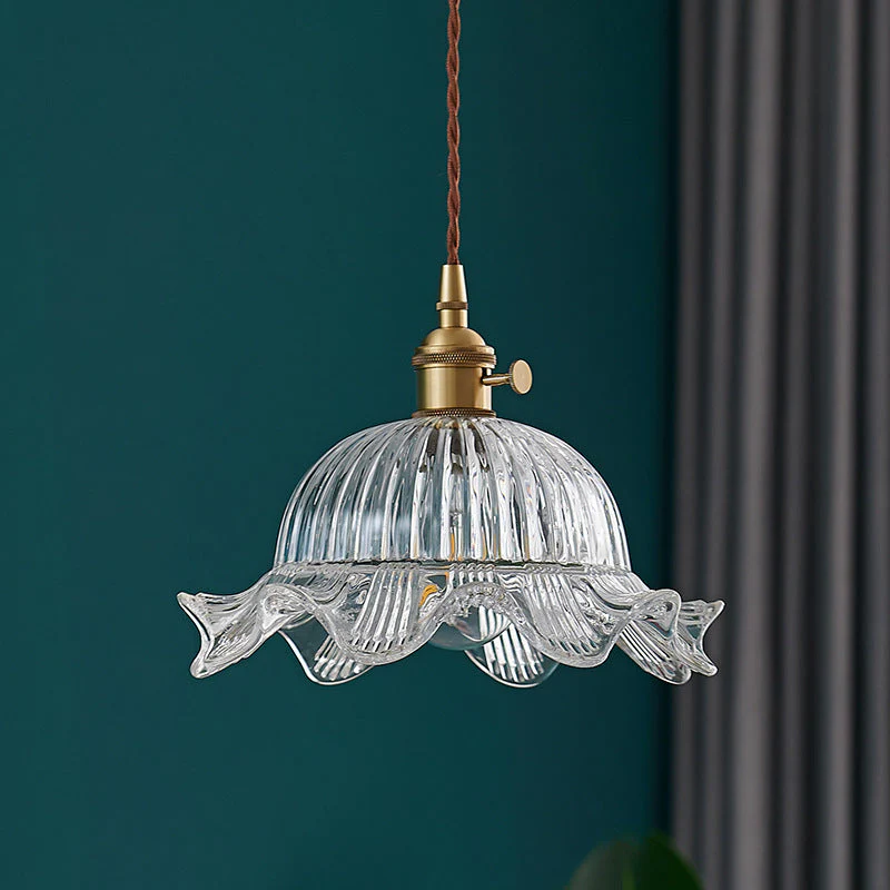 Scandinavian Vintage Clear Pendant Light - Image 3