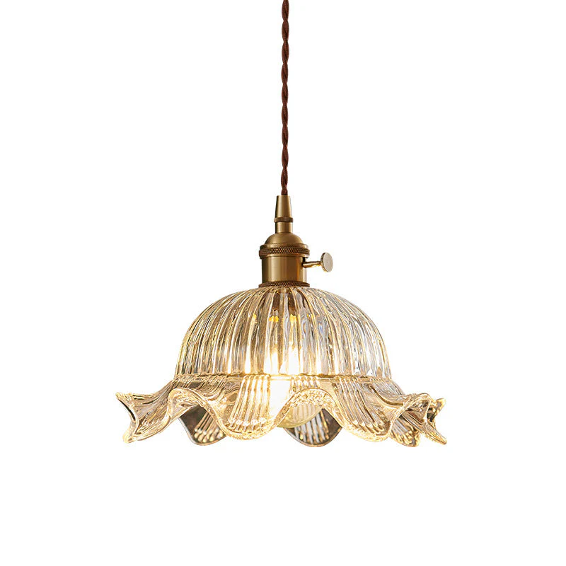Scandinavian Vintage Clear Pendant Light - Image 4