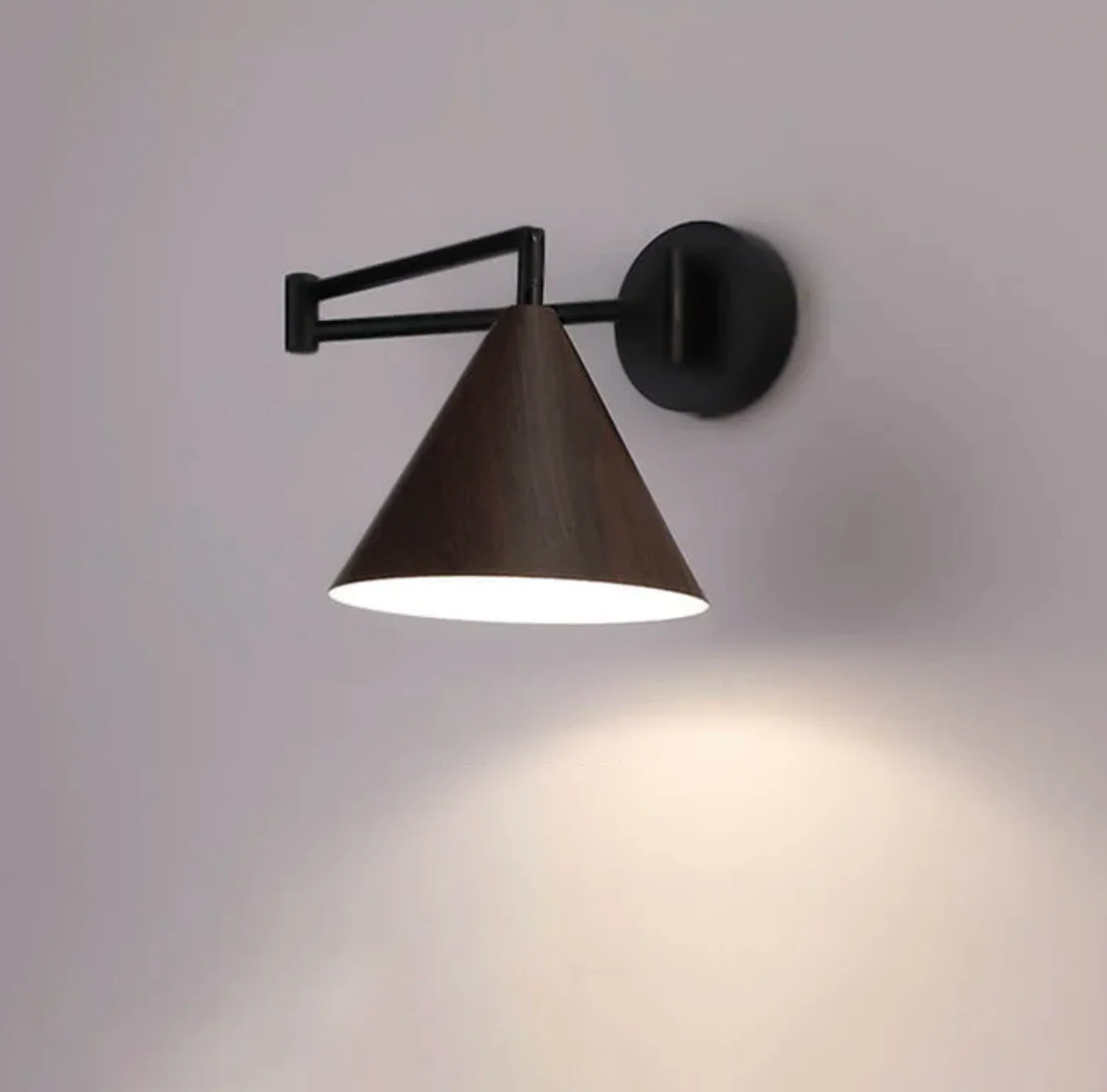 Scandinavian Wooden Wall Lamp Minimalist Modern Sconce - Image 10