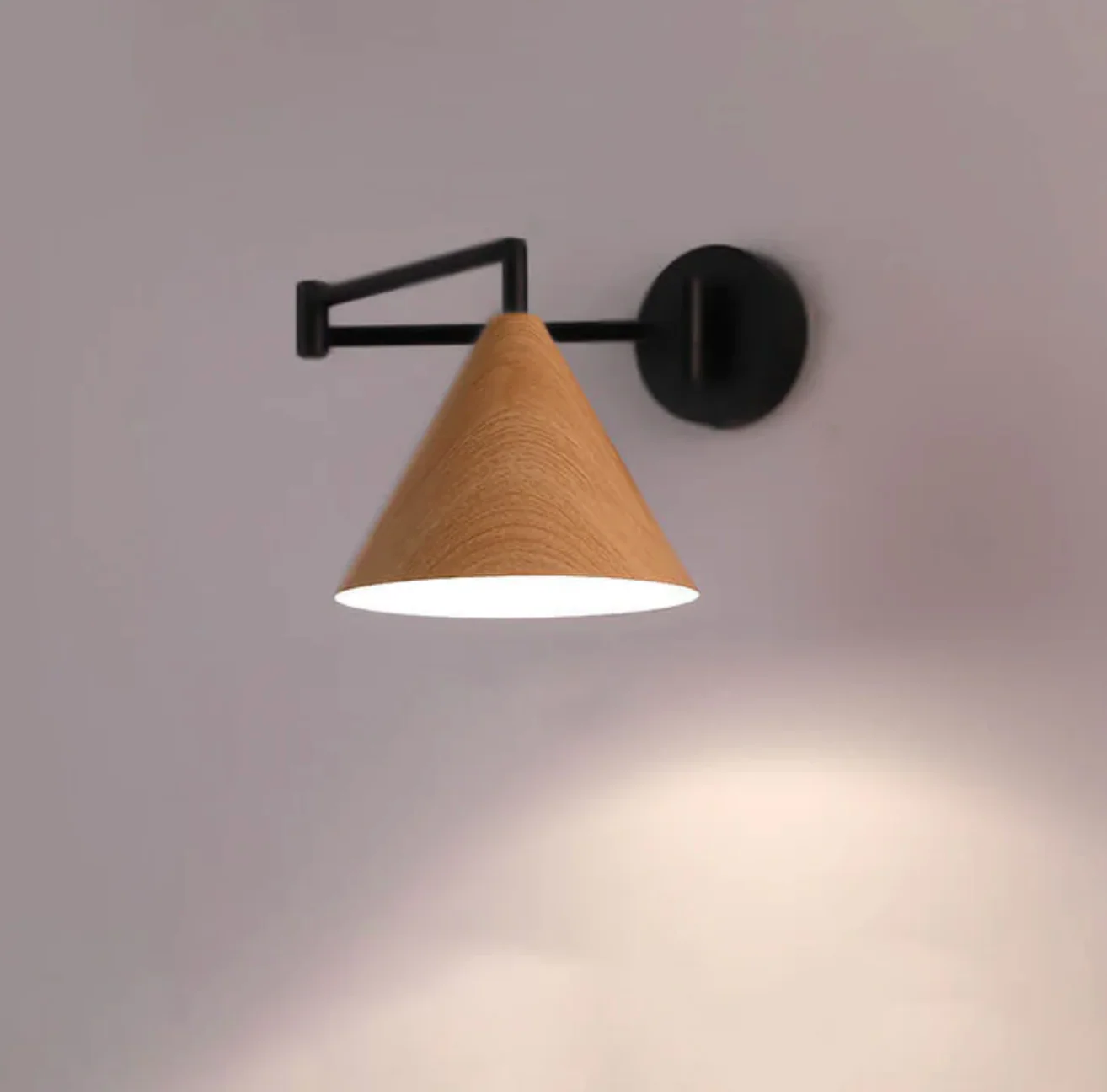 Scandinavian Wooden Wall Lamp Minimalist Modern Sconce - Image 13