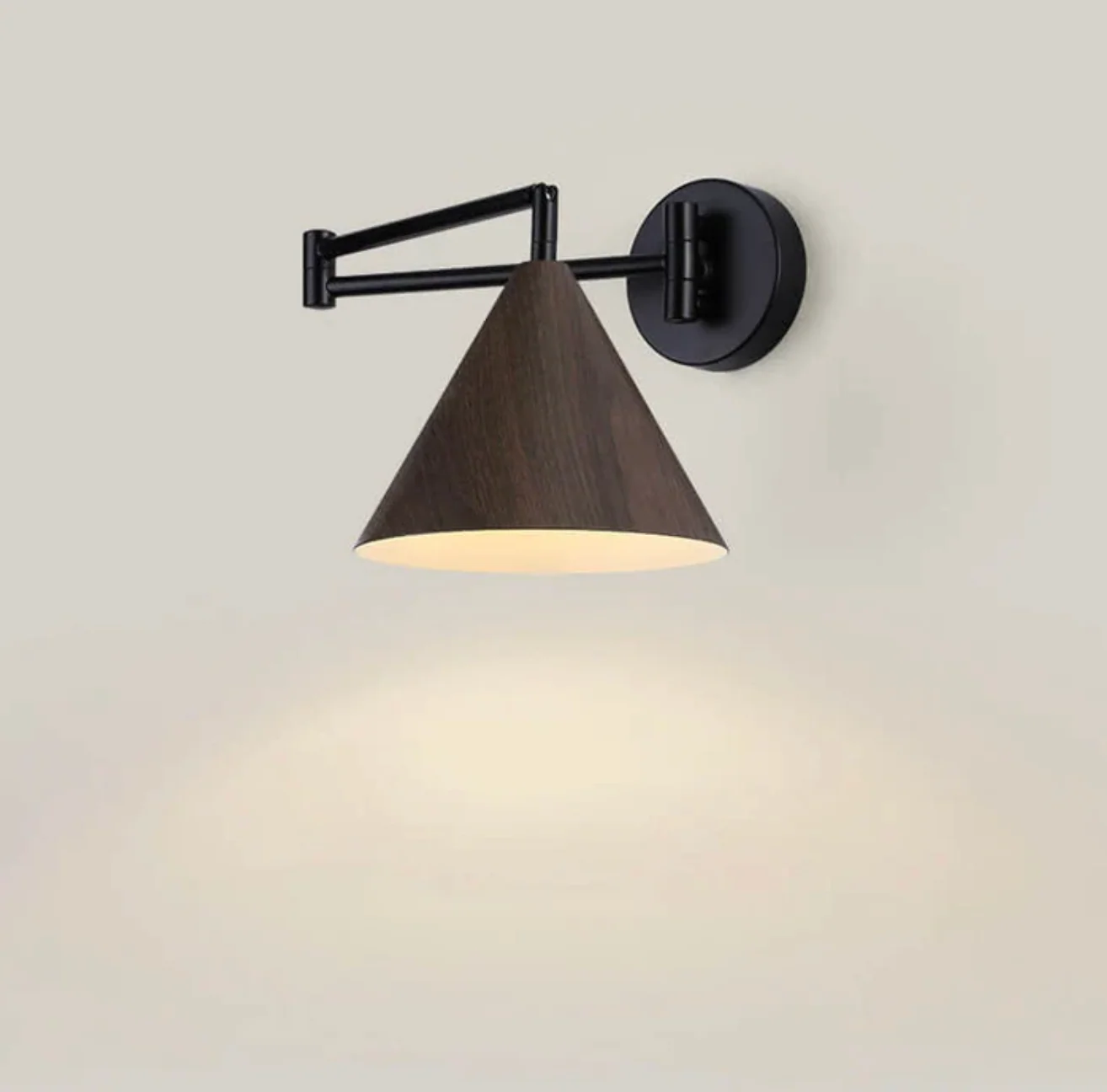 Scandinavian Wooden Wall Lamp Minimalist Modern Sconce - Image 7