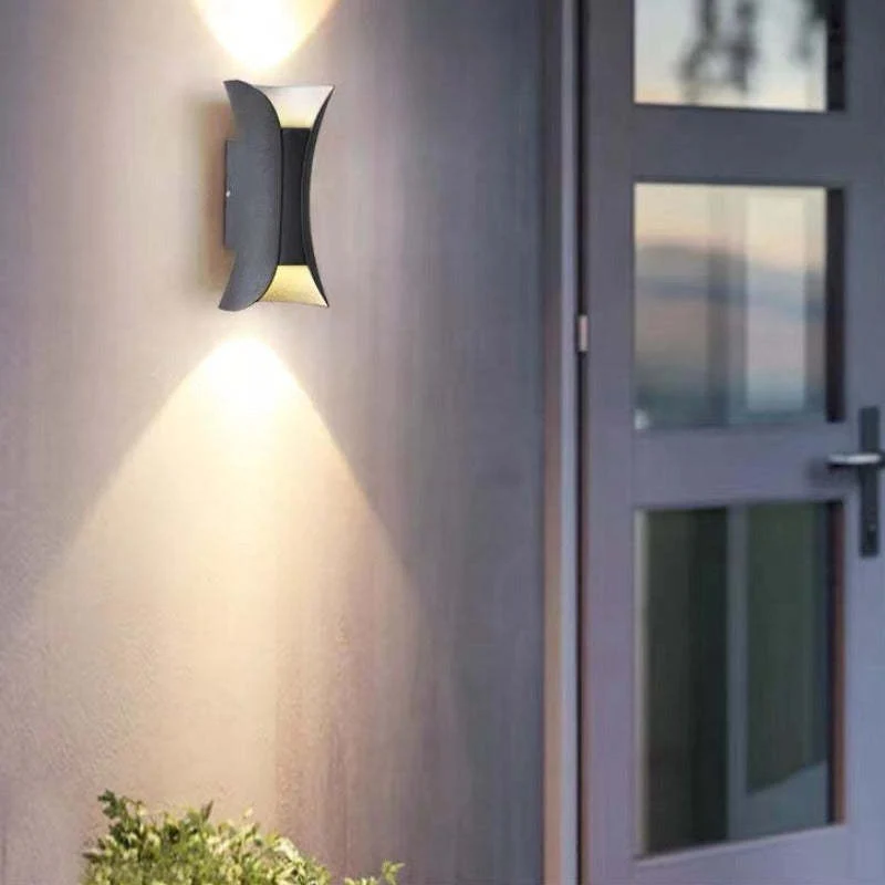 Sculpted Up-Down Outdoor LED Wall Light - Image 7