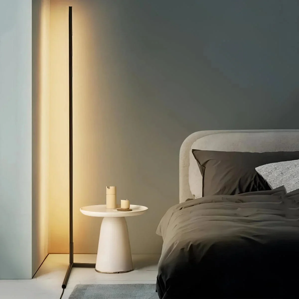 Smart Ambient LED Corner Floor Lamp
