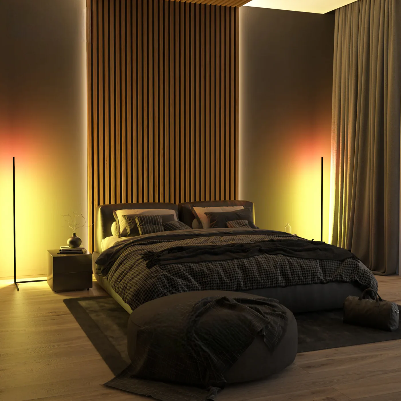 Smart Ambient LED Corner Floor Lamp - Image 2