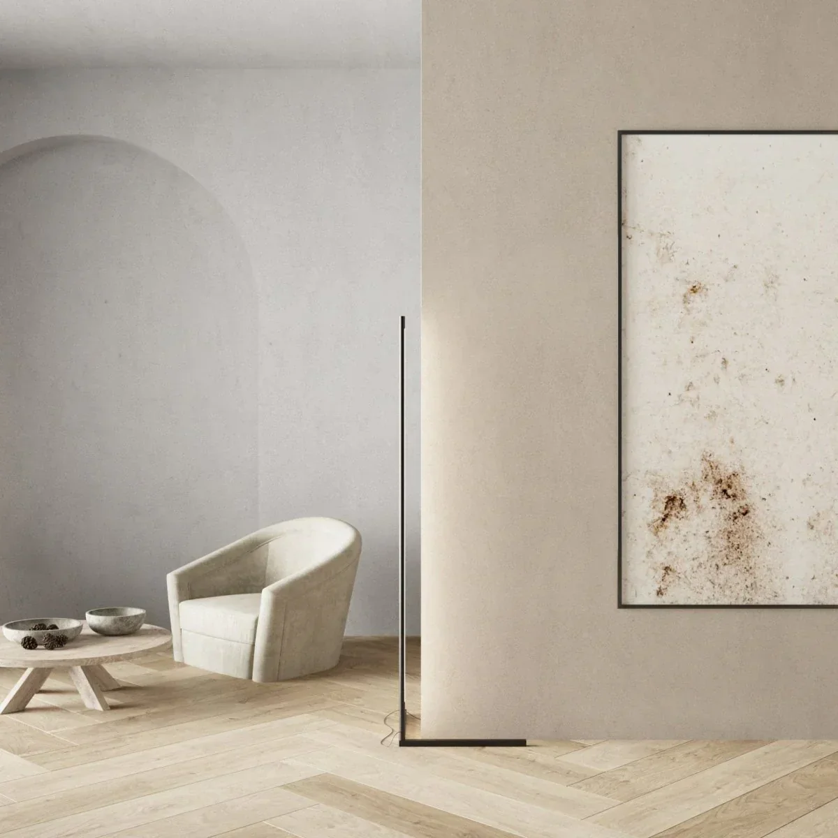 Smart Ambient LED Corner Floor Lamp - Image 3