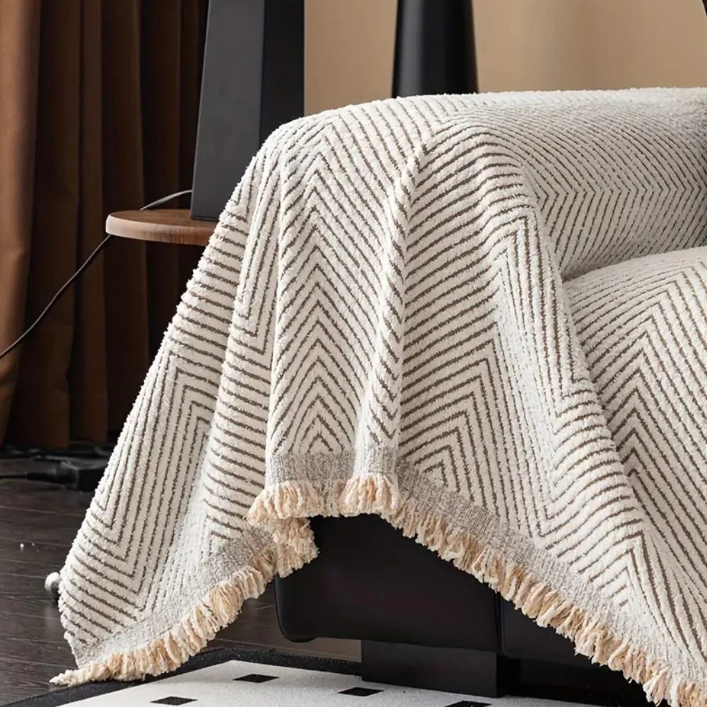 Sofa Cover Herringbone Pattern Slipcover for Couch Protection - Image 4