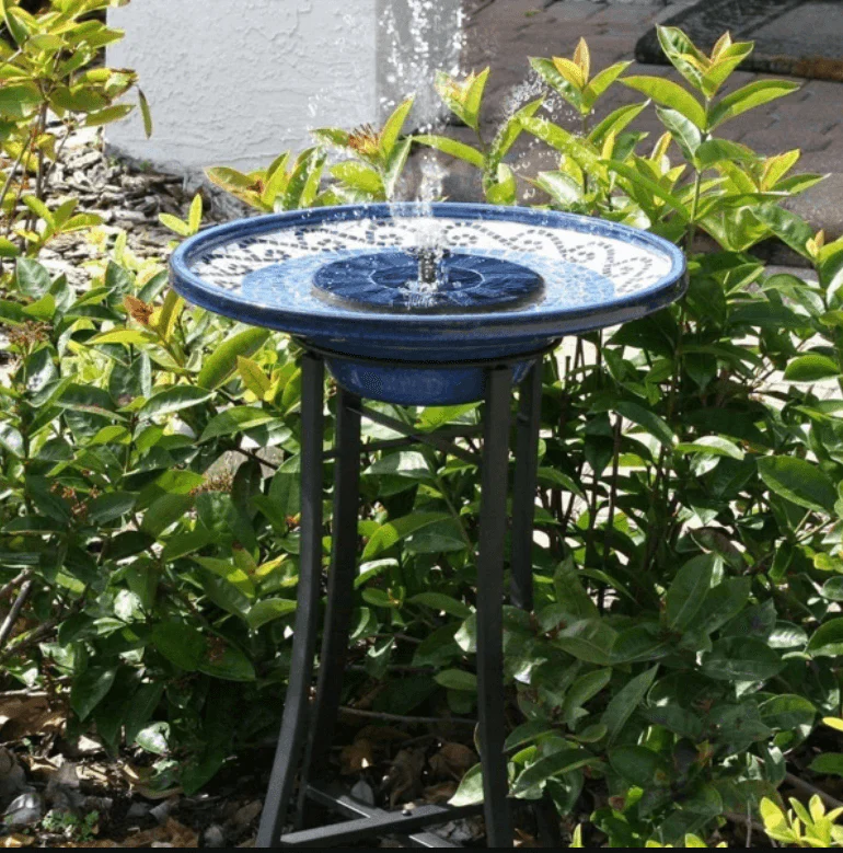 Solar Fountain Pump with LED Lights Outdoor Water Feature - Image 4