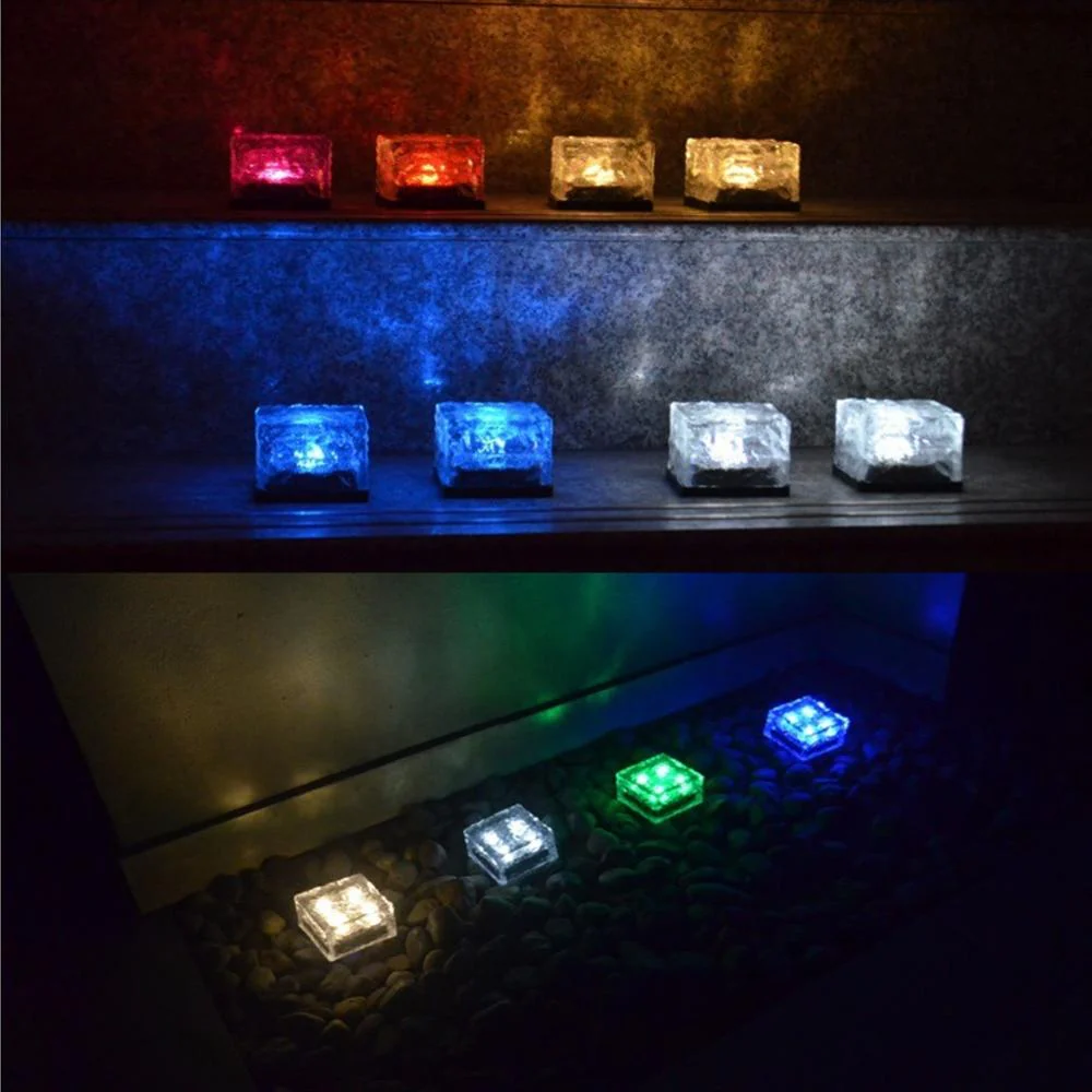 Solar Garden Cube Light With Colour Changing Water Ripple Effect - Image 2