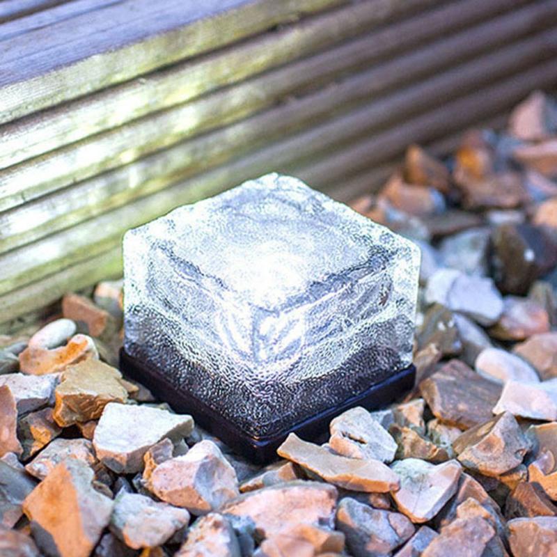 Solar Garden Cube Light With Colour Changing Water Ripple Effect - Image 5