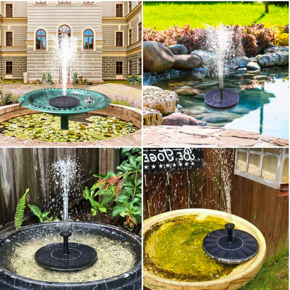 Solar Garden Fountain Pump Outdoor Water Feature Device - Image 2